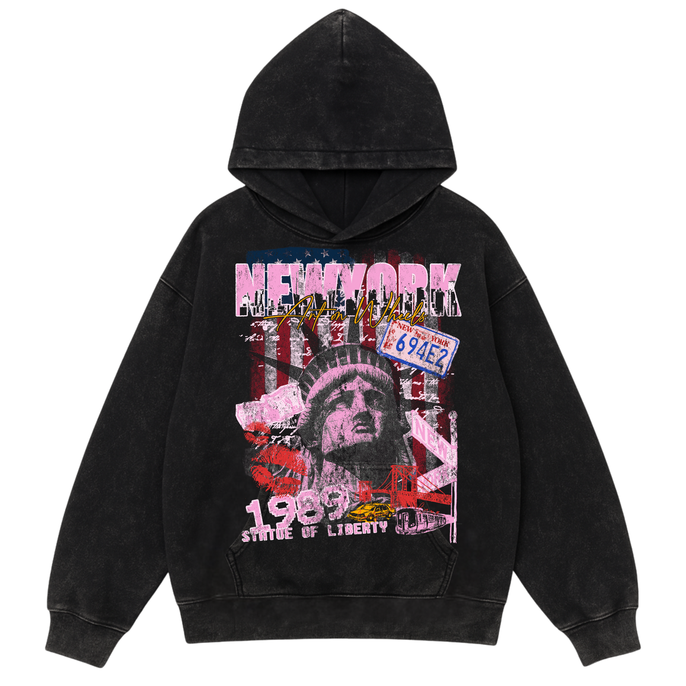New York Vintage Washed Hoodie