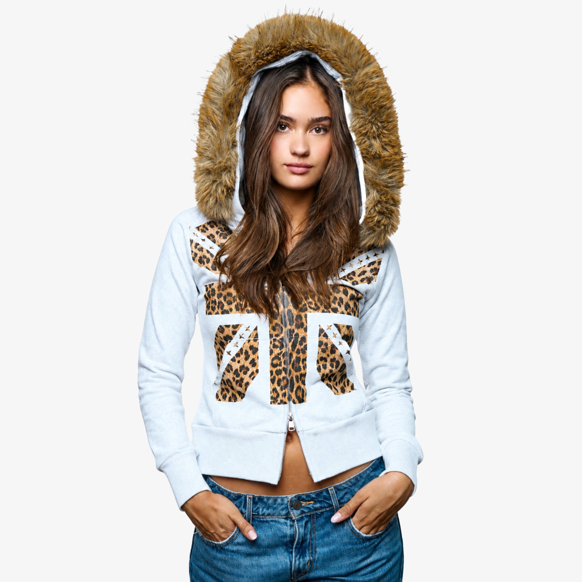 Leopard Fur Hoodie