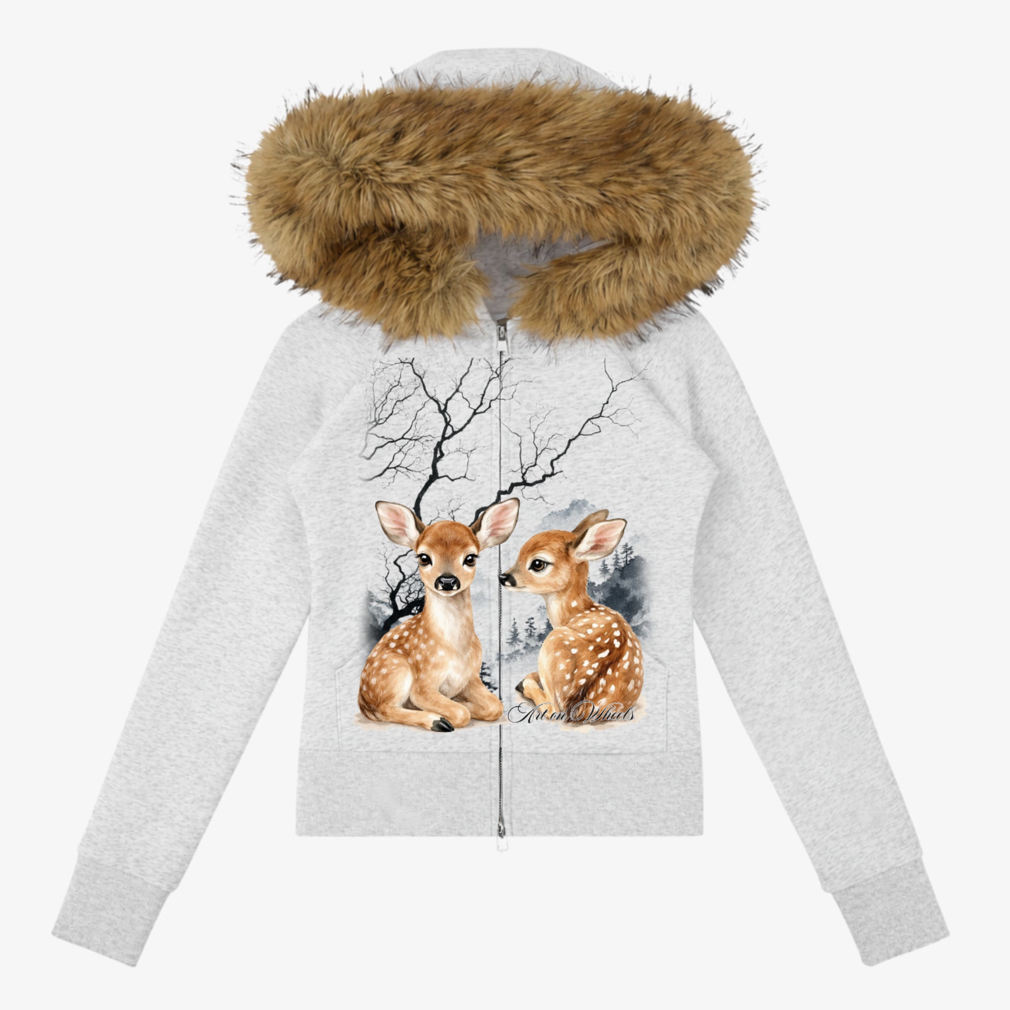 Winter Deer Fur Hoodie