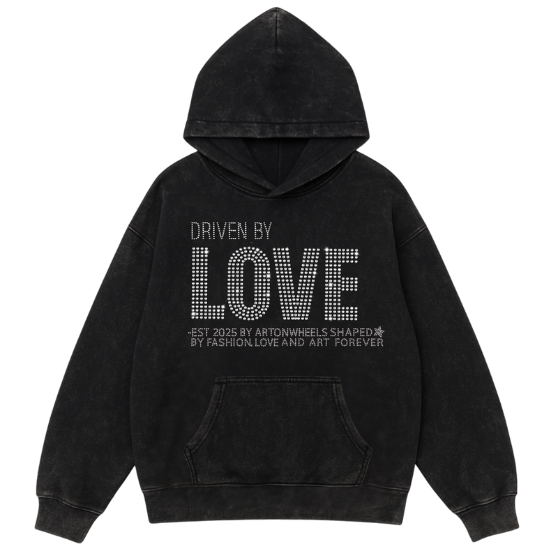 Driven by LOVE Rhinestone Hoodie