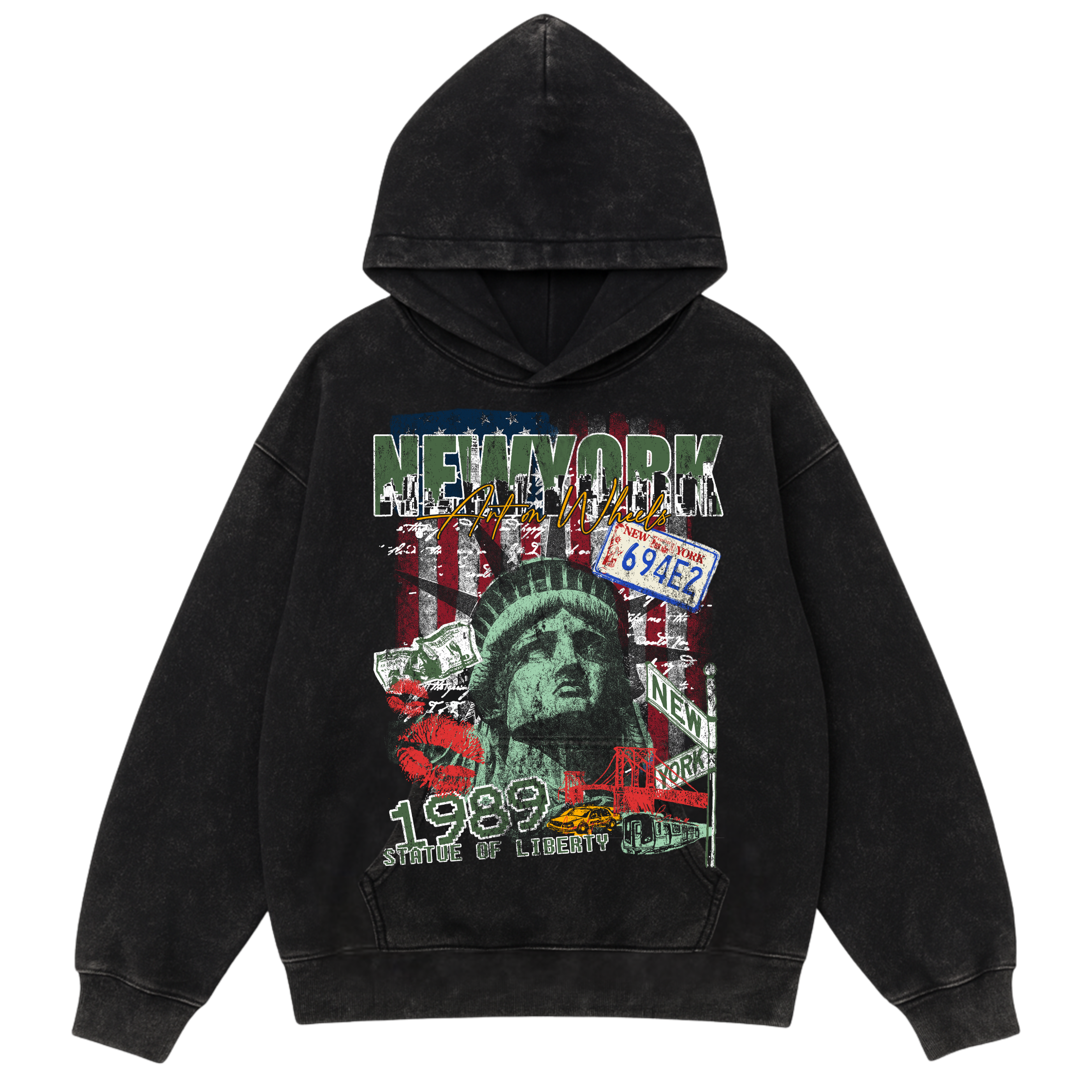 New York Vintage Washed Hoodie