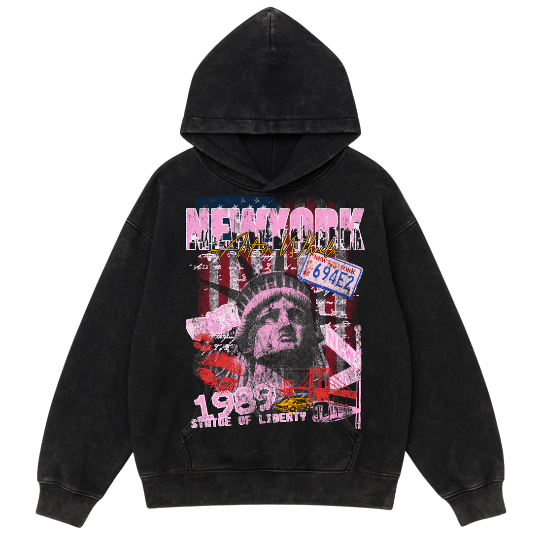 New York Vintage Washed Hoodie