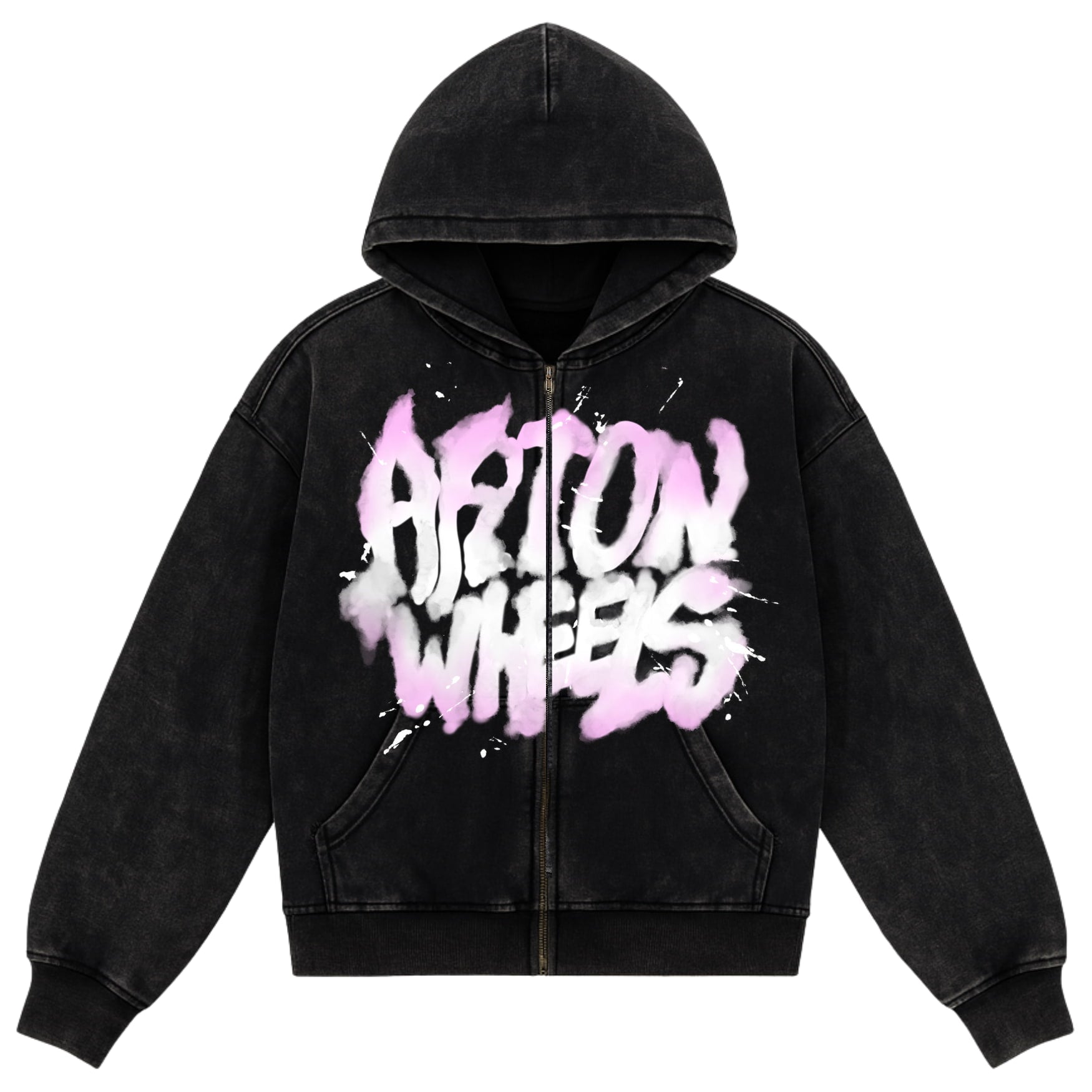 Graff Washed Zip Hoodie