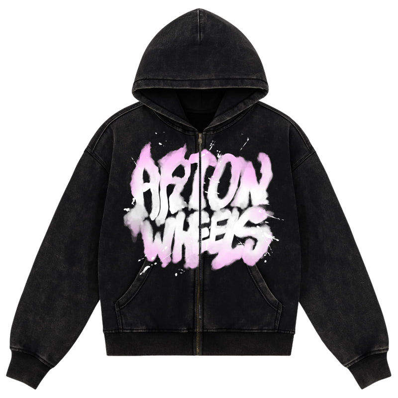 Graff Washed Zip Hoodie