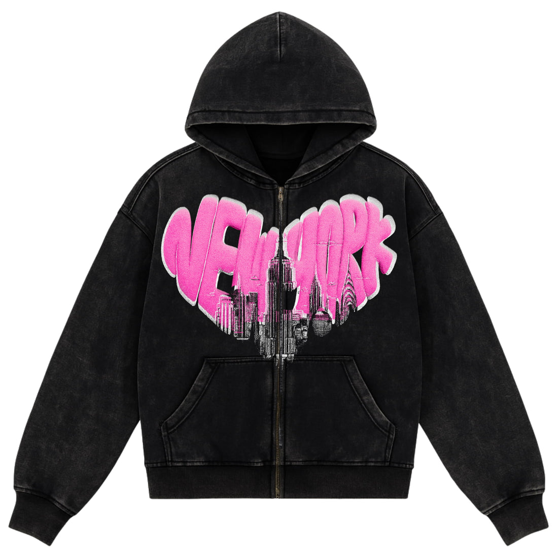 New York Love Zip Hoodie