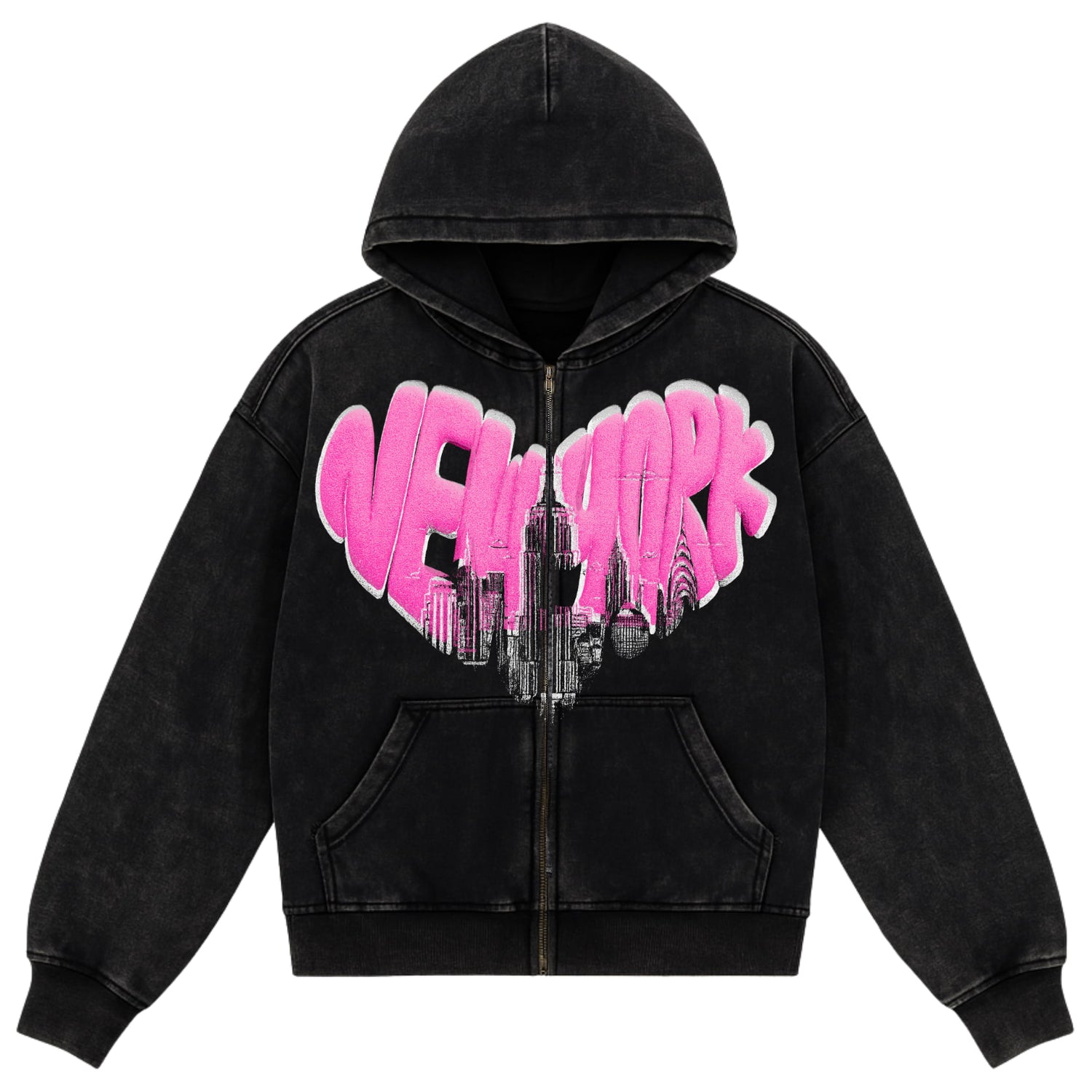 New York Love Zip Hoodie