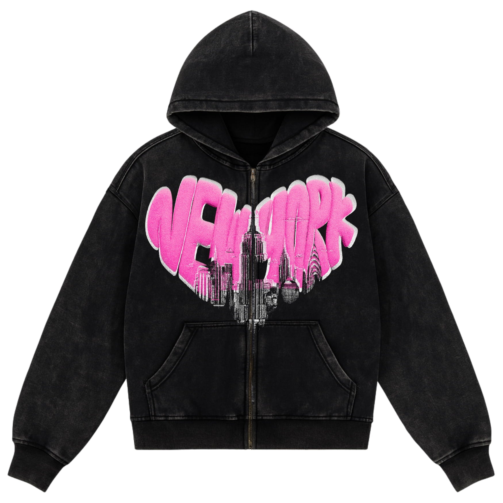 New York Love Zip Hoodie