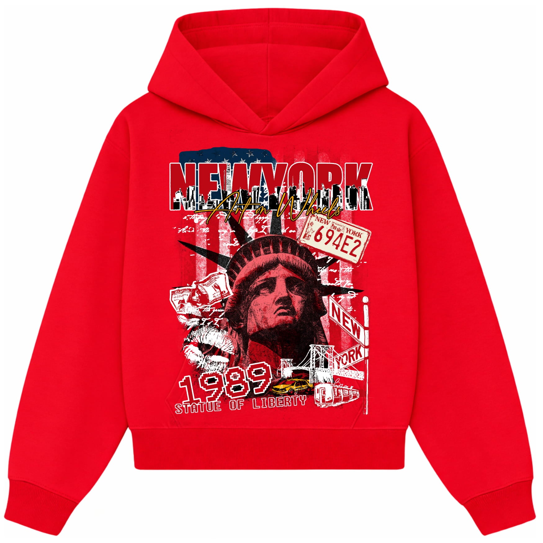 Red New York Hoodie