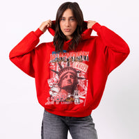 Red New York Hoodie