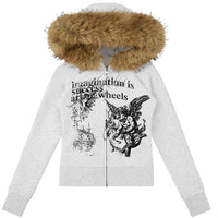 Nocturne Slim Faux Fur Hoodie