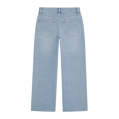 Low Rise Rhinestone Wings Jean