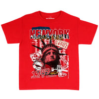 Red NYC Baby Tee