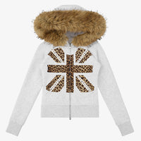 Leopard Fur Hoodie