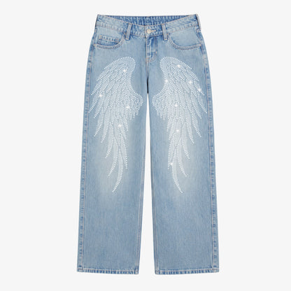 Angel Rhinestone Jean