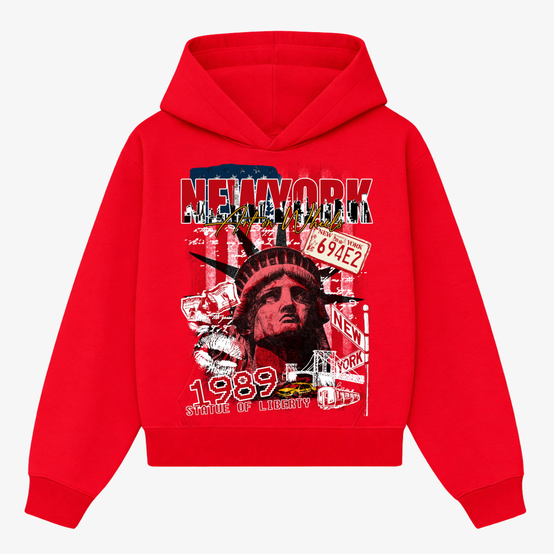 Red New York Hoodie