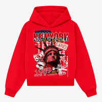 Red New York Hoodie