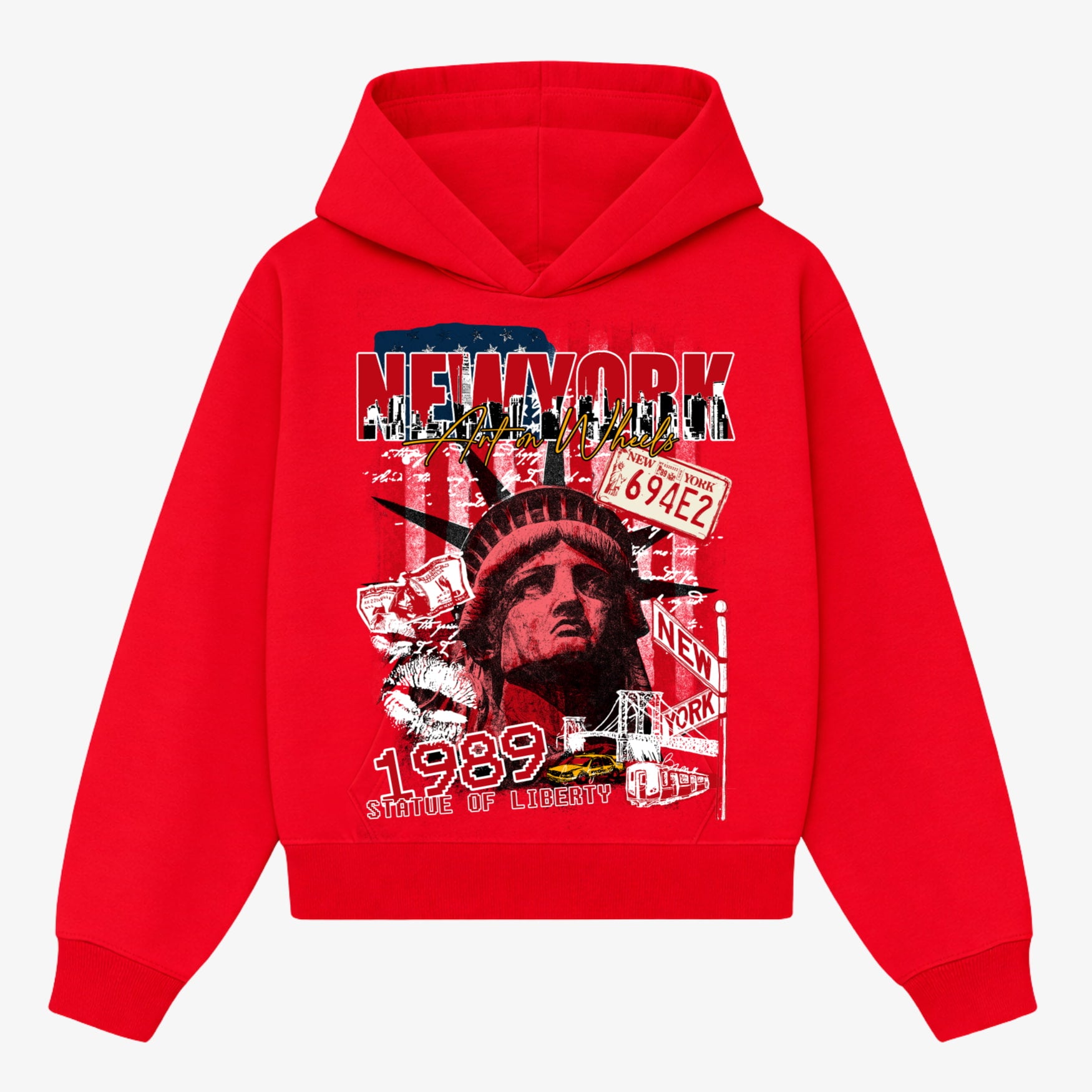 Red New York Hoodie