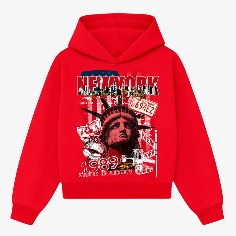 Red New York Hoodie