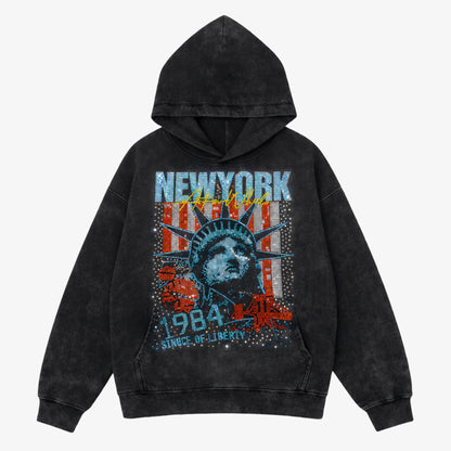 NYC Rhinestone Hoodie