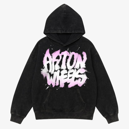 ARTONWHEELS Graff washed hoodie