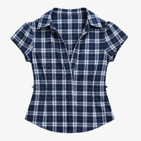 Plaid Short Sleeve Shirt