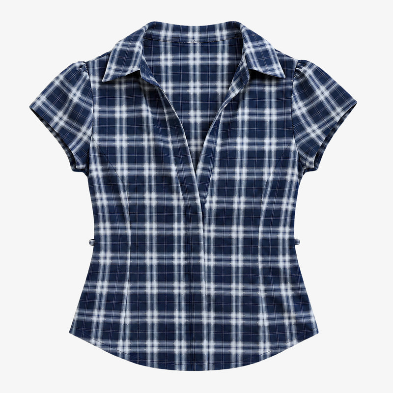 Plaid Short Sleeve Shirt