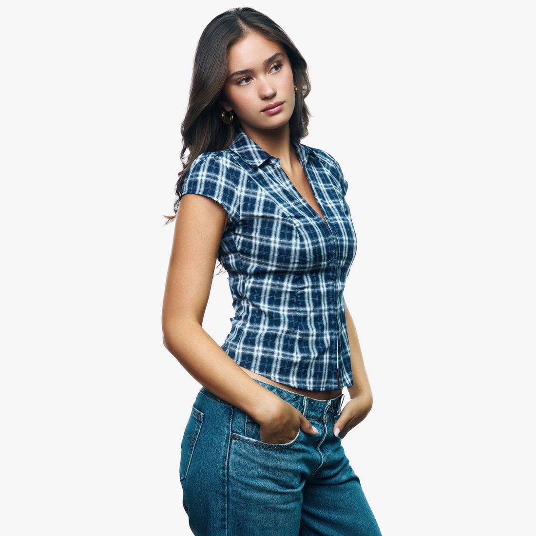 Plaid Short Sleeve Shirt