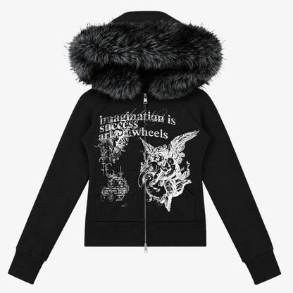 Nocturne Fur Hoodie