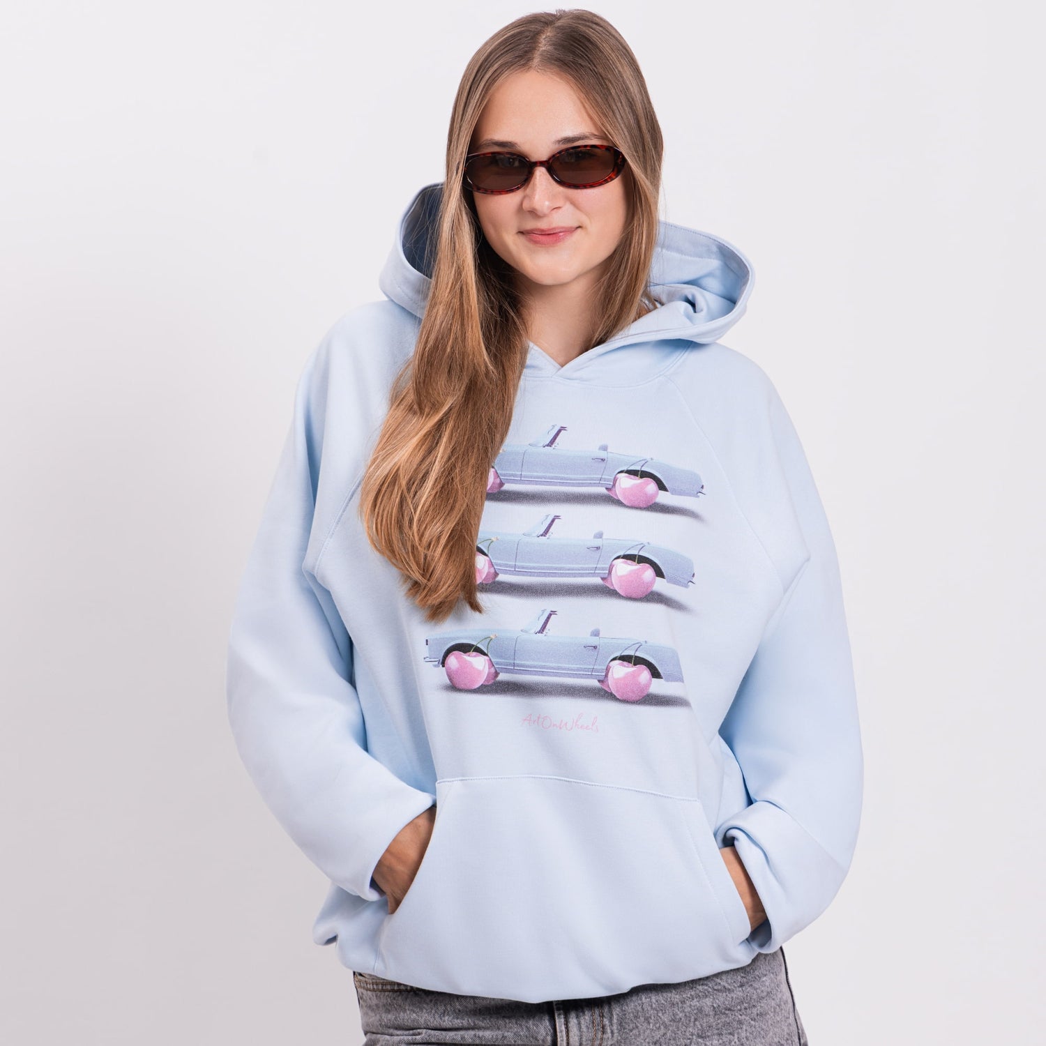 Blue Cherry Ride Hoodie