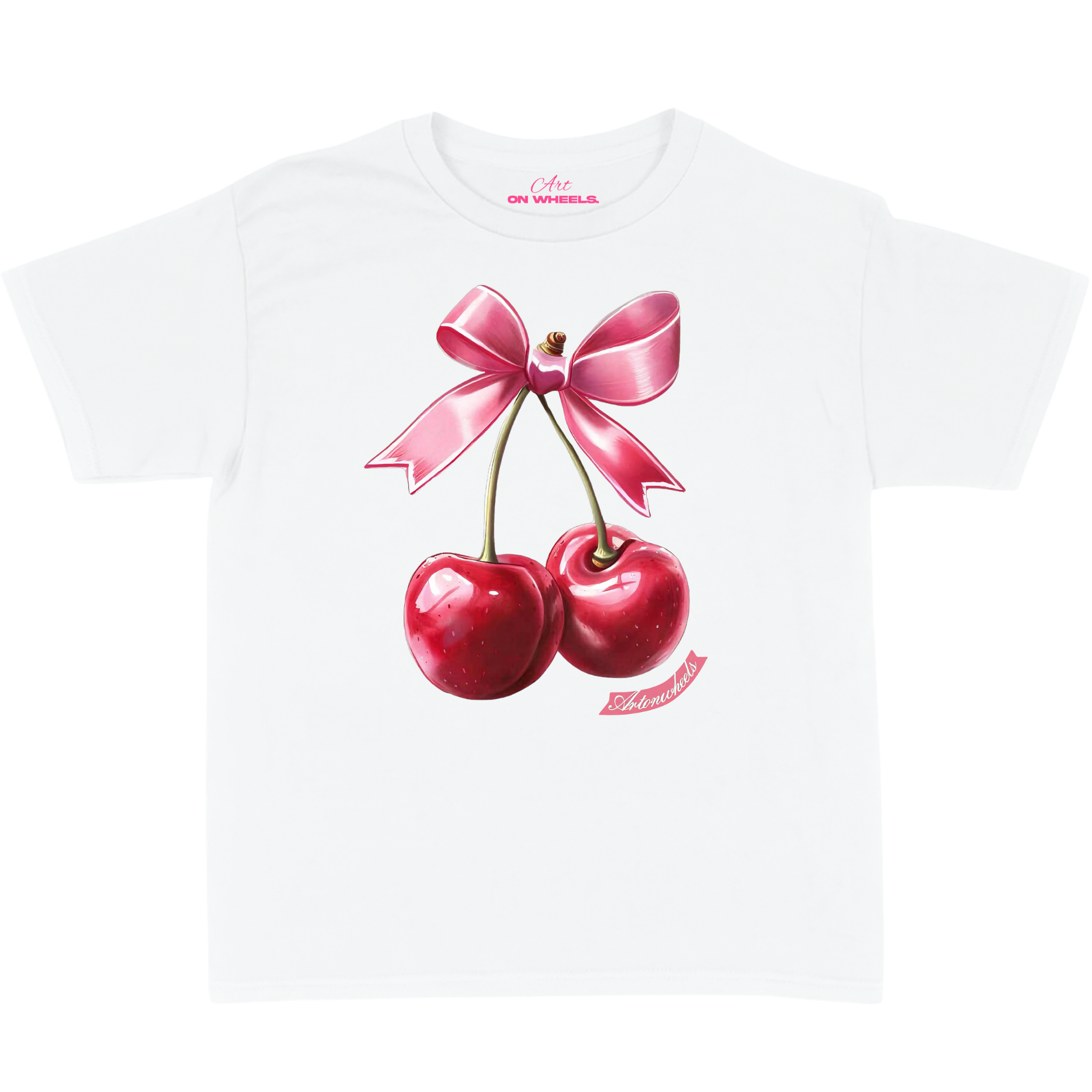 Coquette cherry baby tee