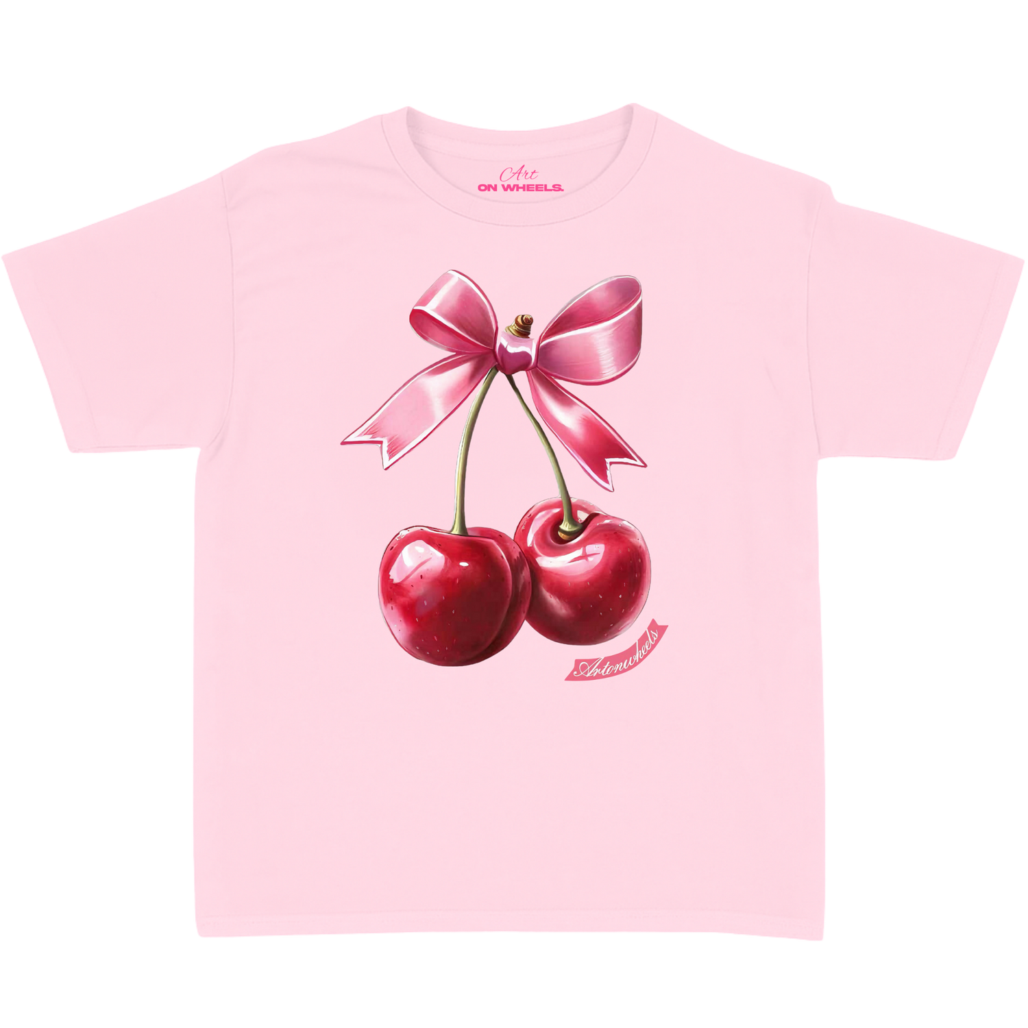 Coquette cherry baby tee