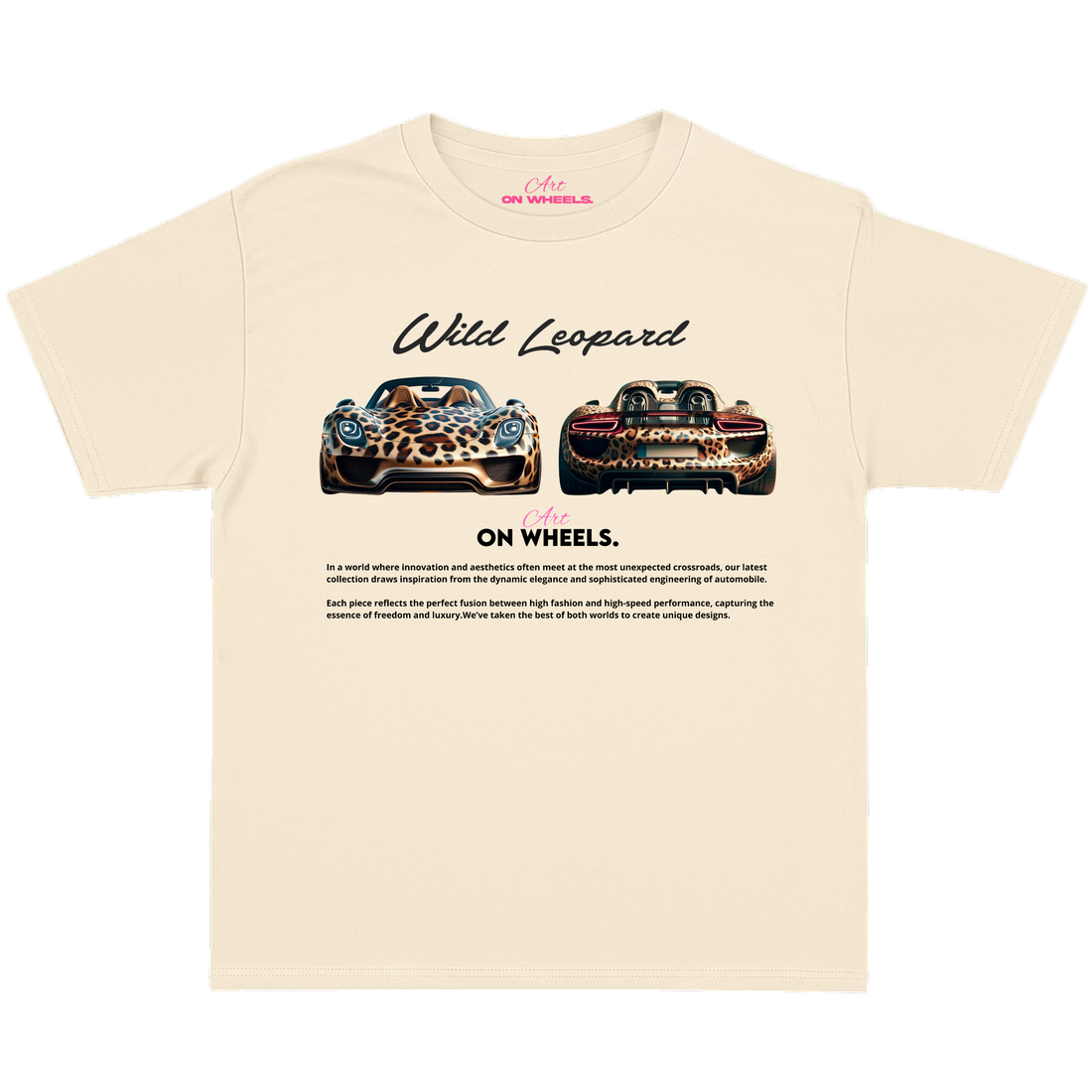 Wild leopard baby tee