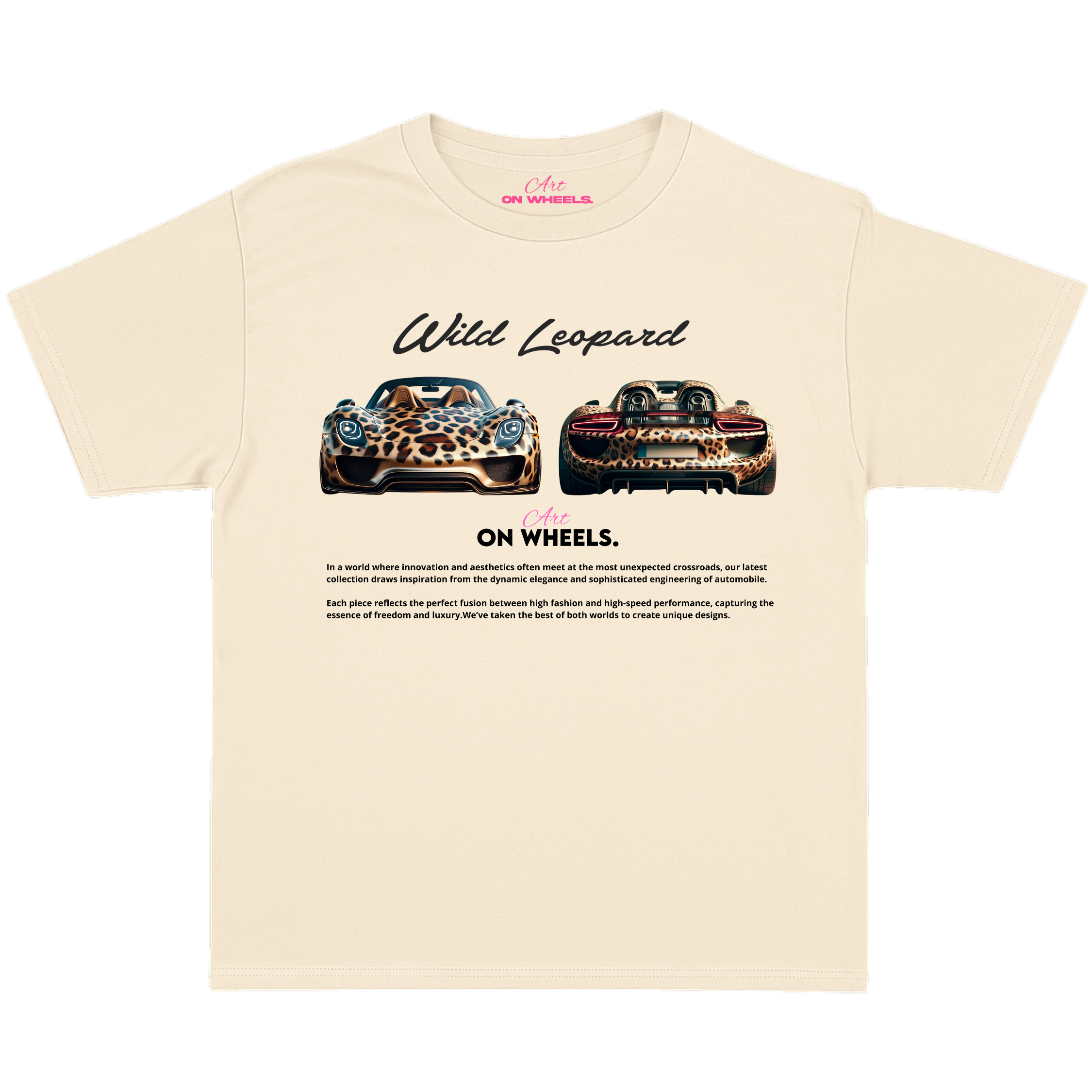 Wild leopard baby tee