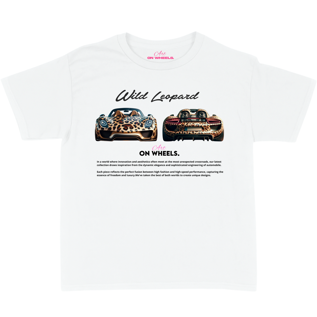 Wild leopard baby tee