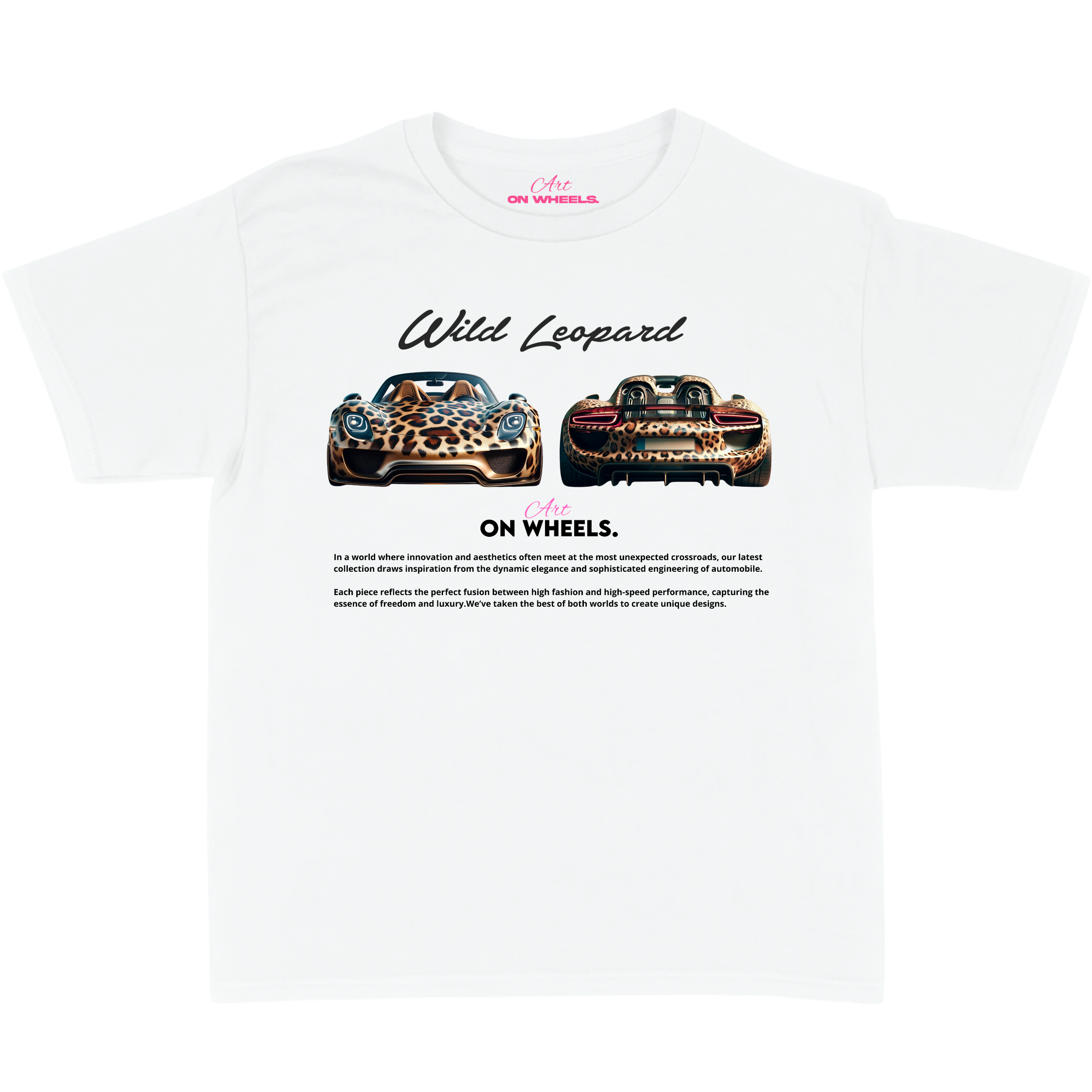 Wild leopard baby tee